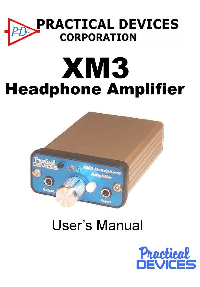 Practical Devices XM3 user manual