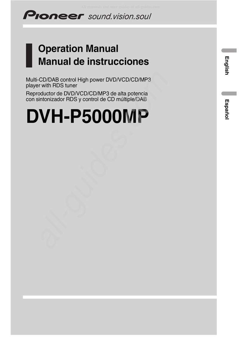 Pioneer Super Tuner IIID DVH-P5000MP User manual