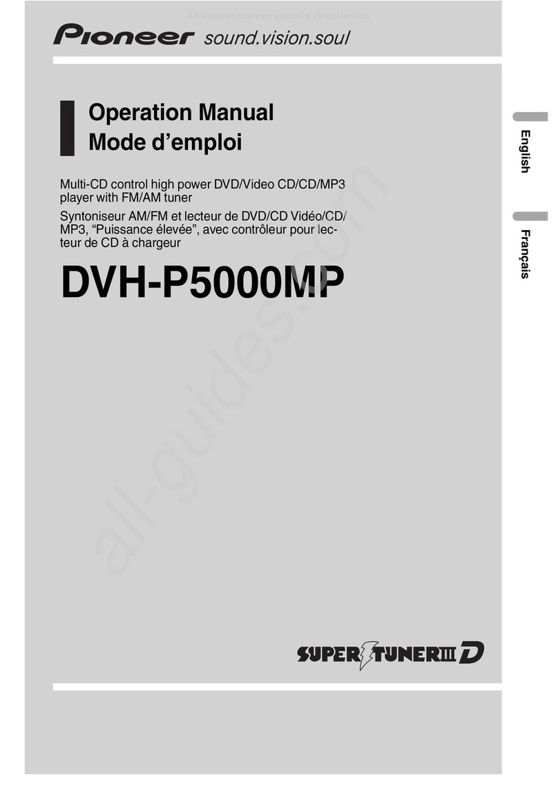 Pioneer Super Tuner IIID DVH-P5000MP User manual