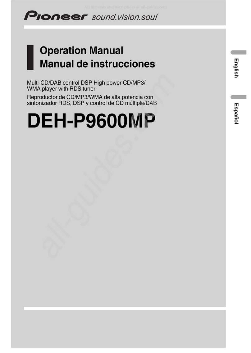 Pioneer DEH-P9600MP Operation manual