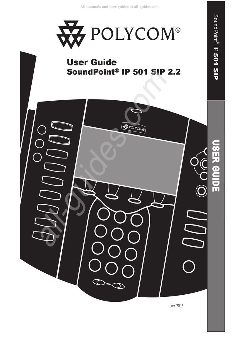 Polycom SoundPoint IP 501 SIP User manual