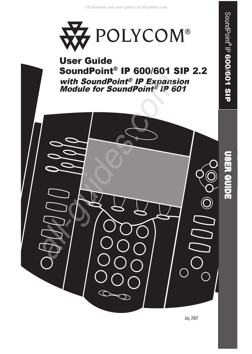 Polycom SoundPoint IP 600 SIP User manual