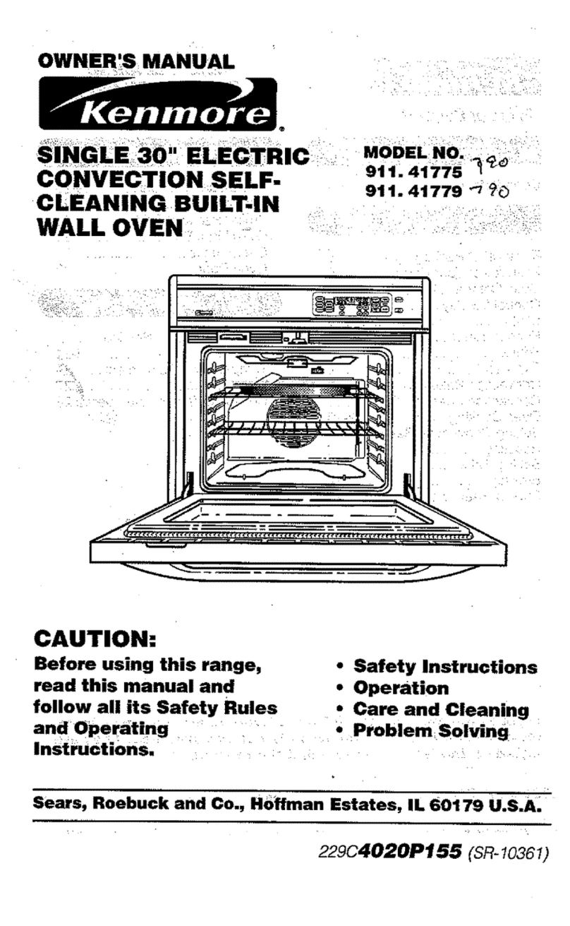 Kenmore 911.41779790 owner's manual