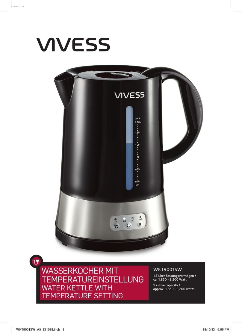 VIVESS WKT9001SW User manual