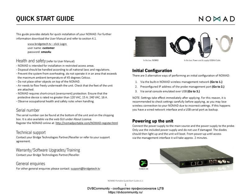 Bridge Technologies Nomad quick start guide