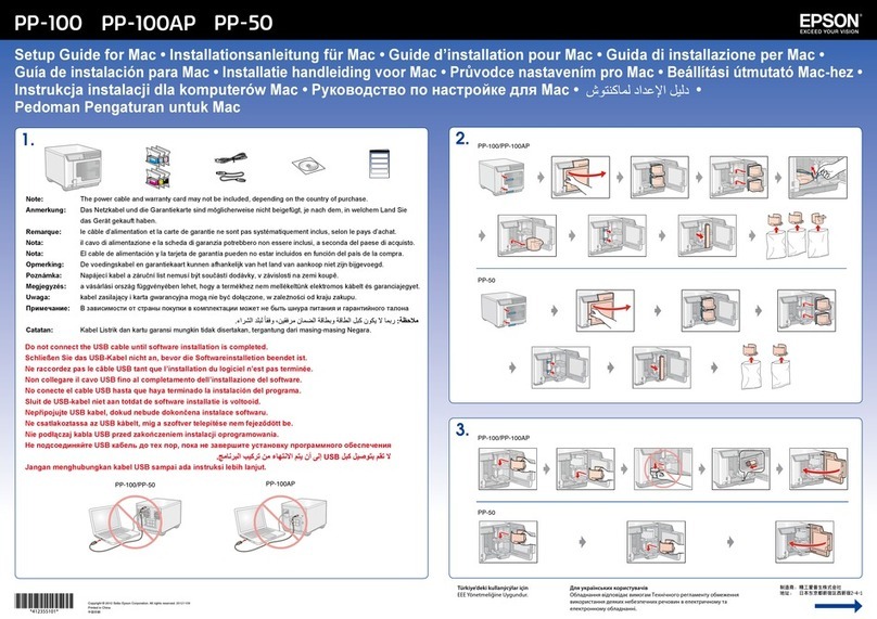 Epson Disc Producer PP-50 Setup guide