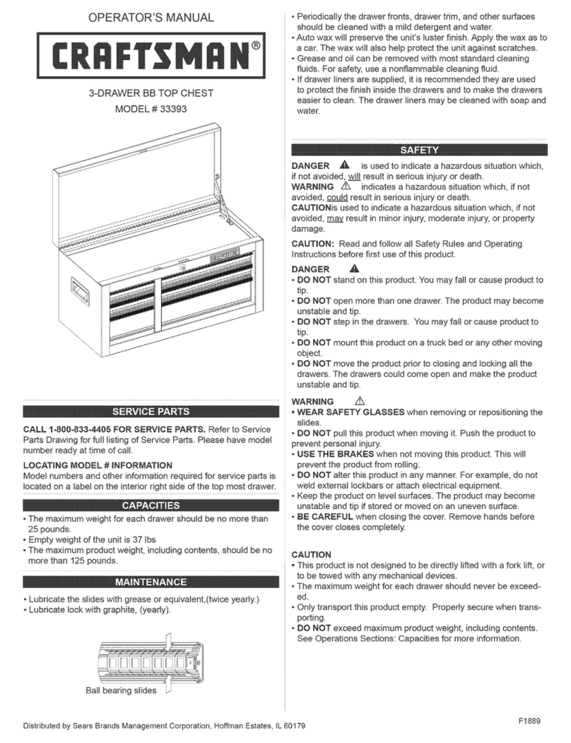 Craftsman 33393 Operator's manual