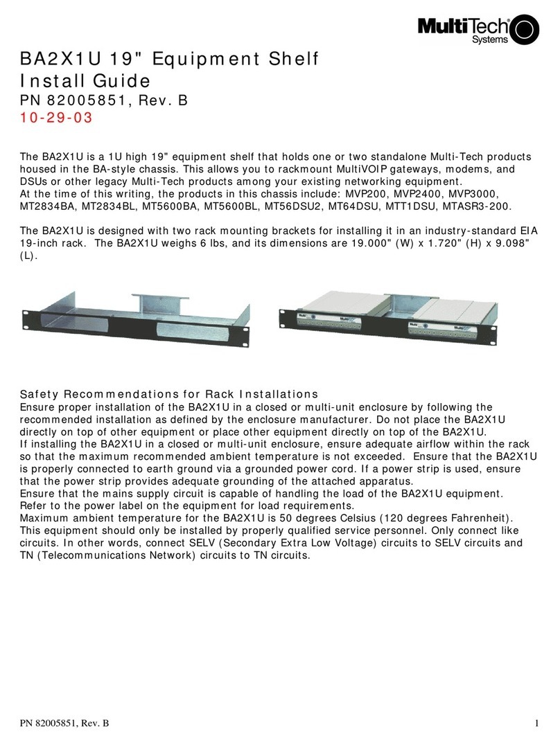 Multitech BA2X1U install guide