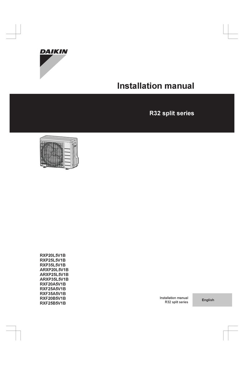 Daikin R32 Split Series User manual