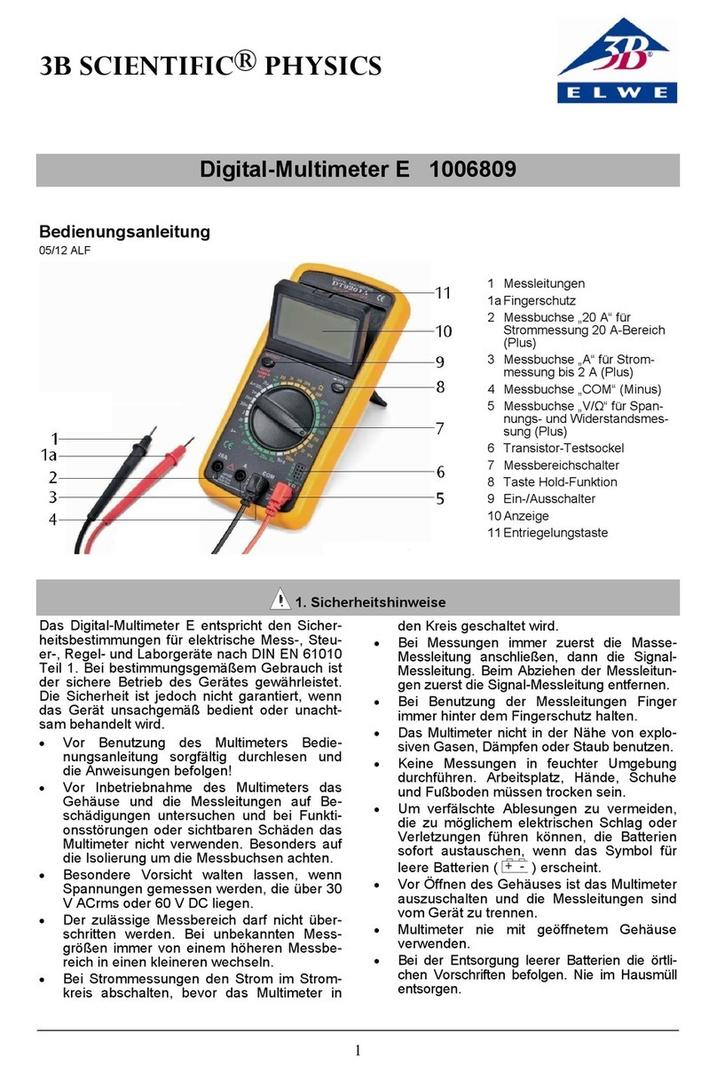 3B SCIENTIFIC PHYSICS E 1006809 instruction sheet