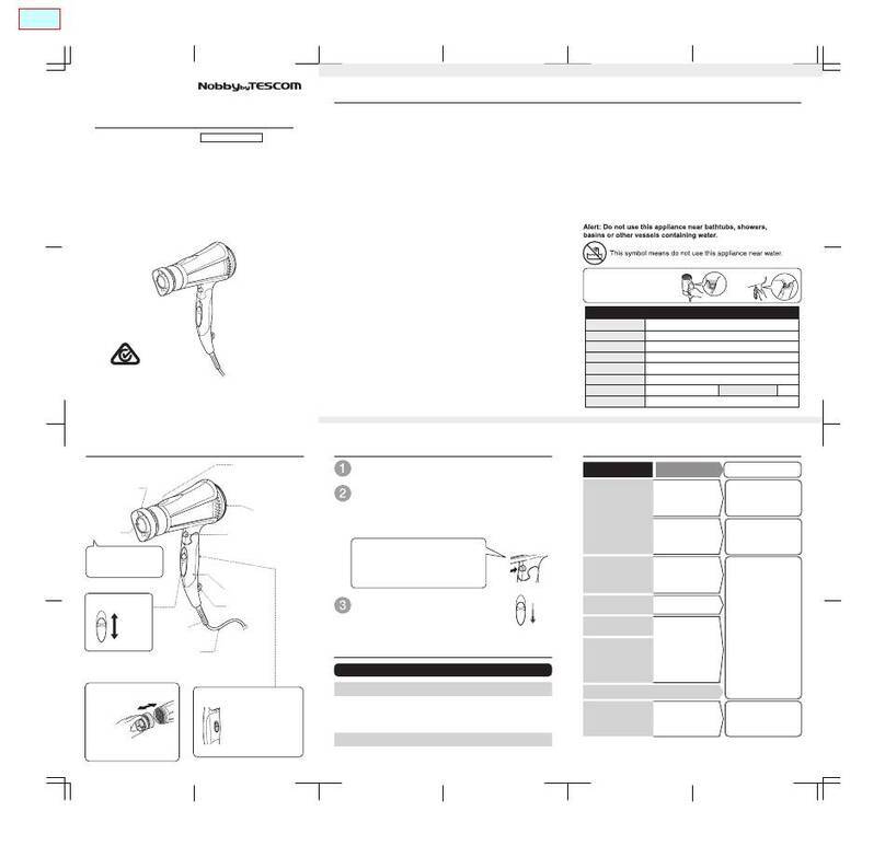 Tescom Nobby NTID95AU User manual