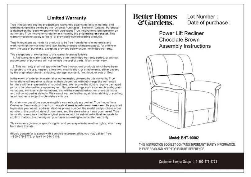 Better Homes and Gardens BHT-10002 Assembly instructions