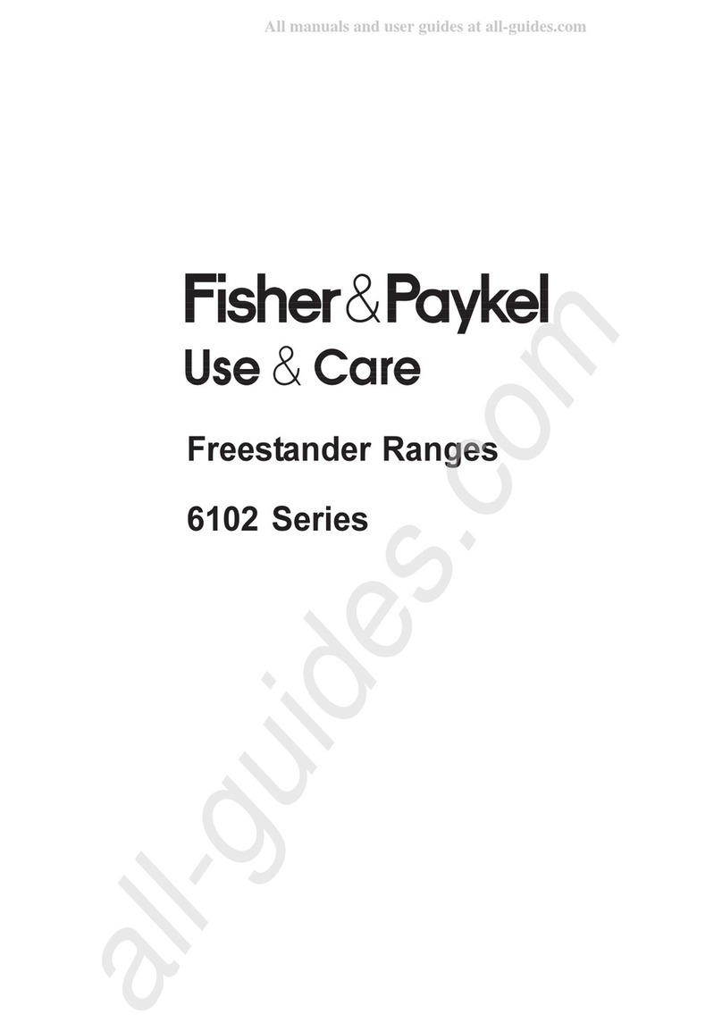 Fisher & Paykel 6102 Series Owner's manual