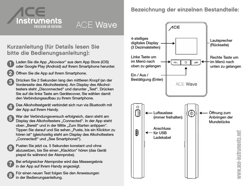 ACE INSTRUMENTS ACE View User manual