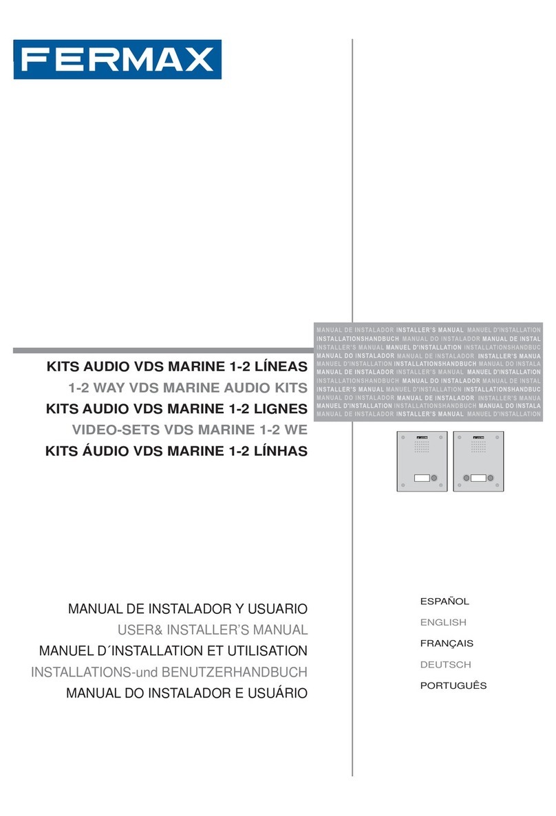 Fermax Marine VDS Audio Kit User& installer's manual