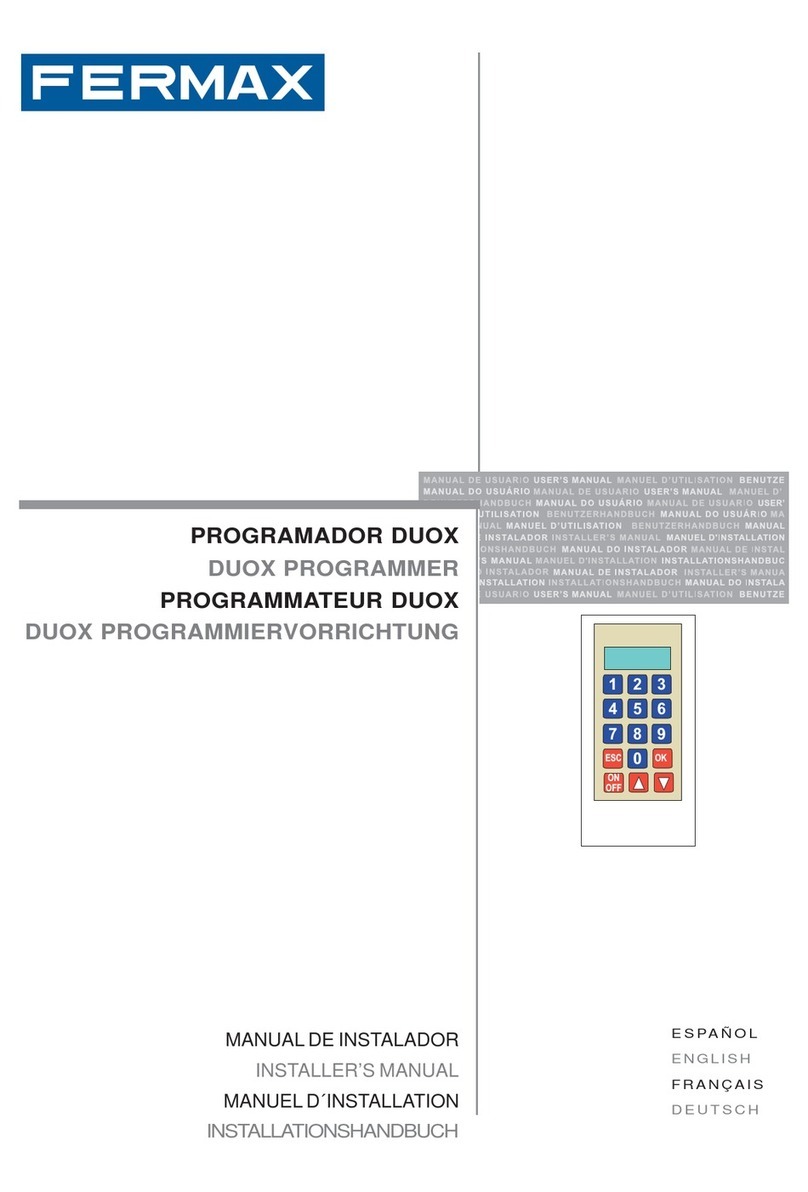 Fermax DUOX Programmer Installer manual