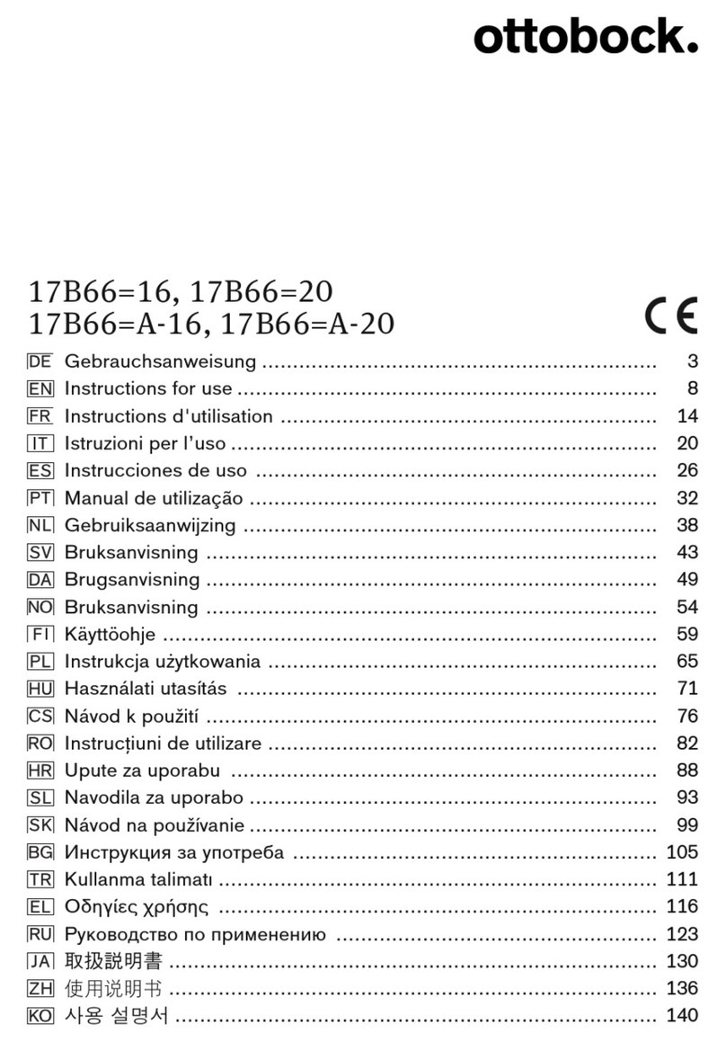 Otto Bock 17B66-16 User manual