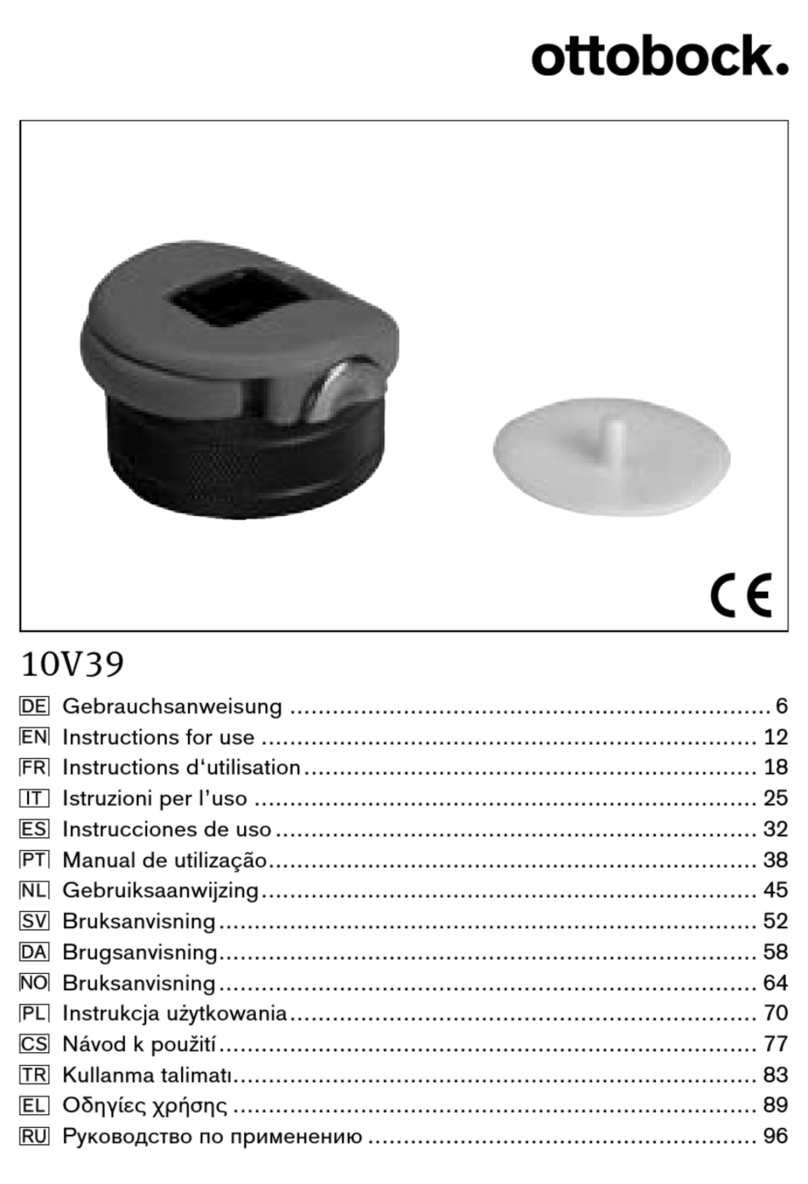 Otto Bock 10V39 User manual