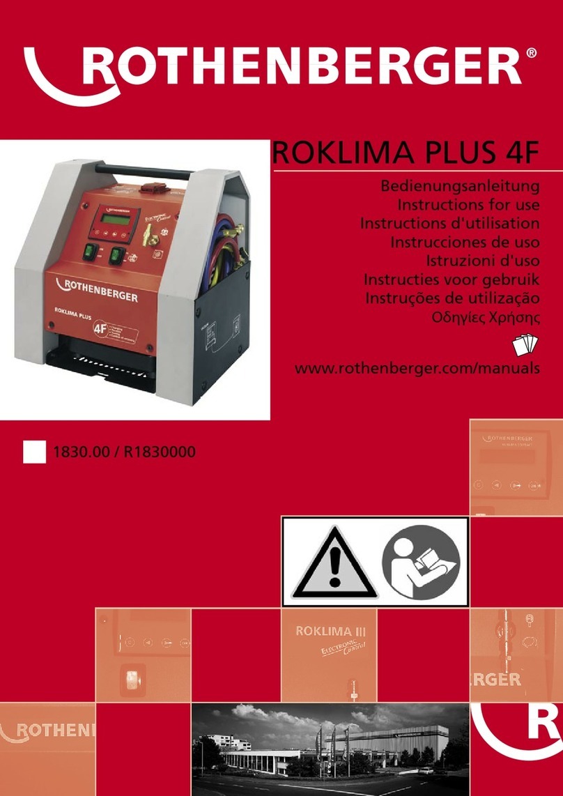 Rothenberger Roklima Plus 4F Instructions for use