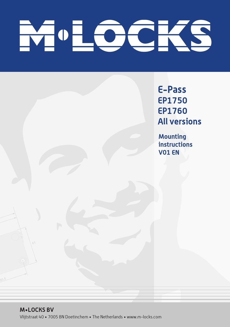 M-LOCKS E-Pass EP1750 Series User manual