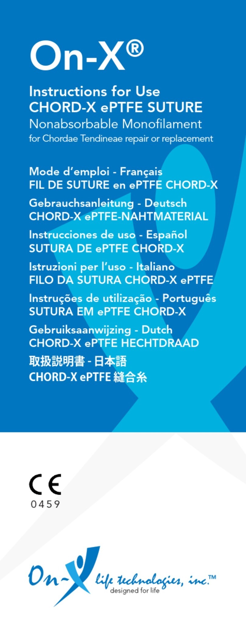 On-X CHORD-X ePTFE SUTURE User manual
