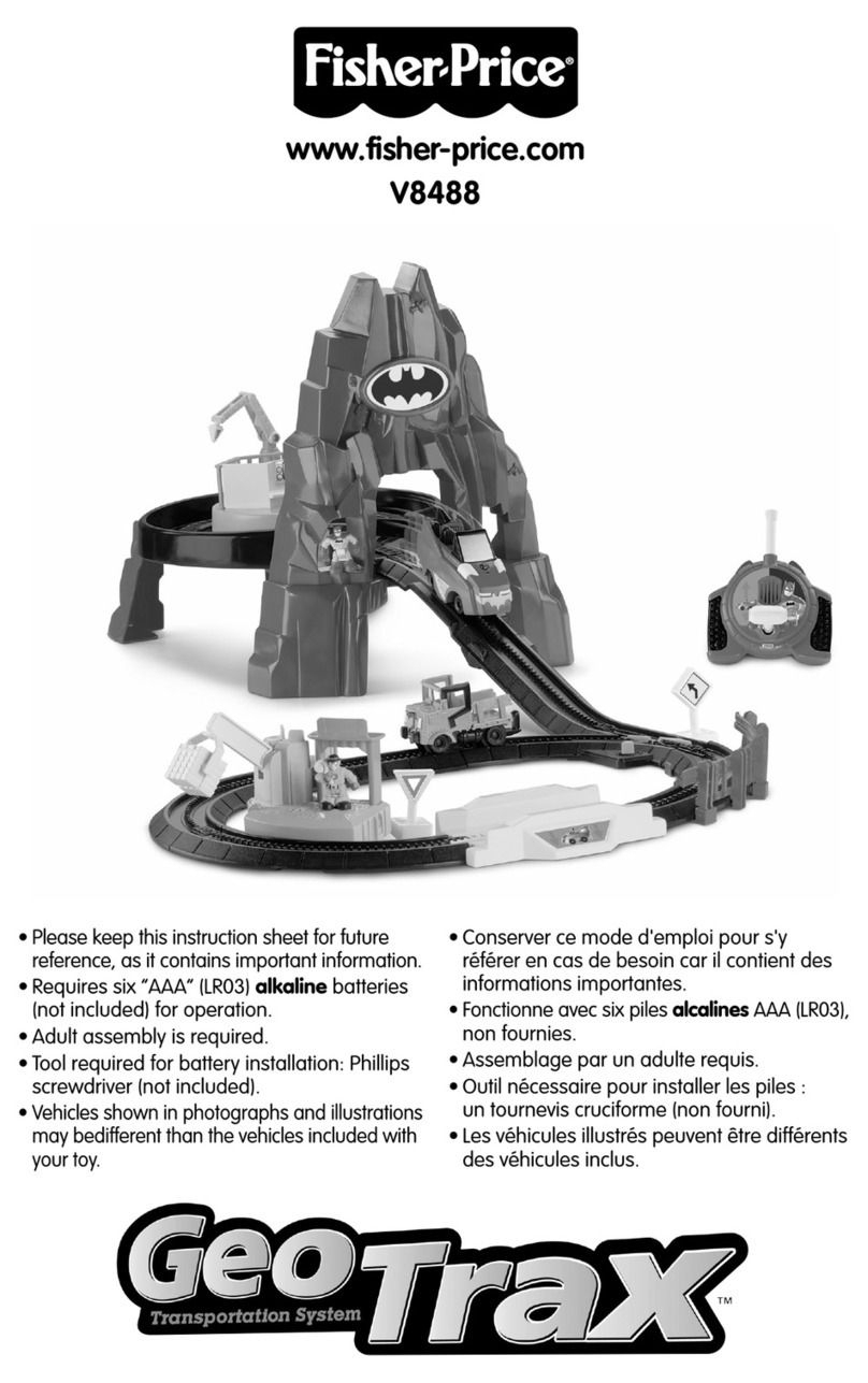 Fisher-Price GeoTrax V8488 instruction sheet