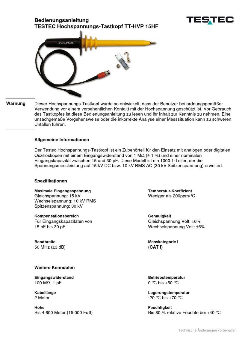 Testec TT-HVP 15HF user guide