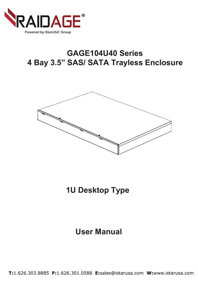 iStarUSA RAIDAGE GAGE104U40 Series User manual