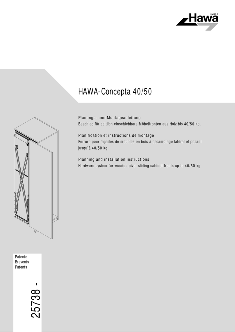 hawa Concepta 40 Planning and installation instructions