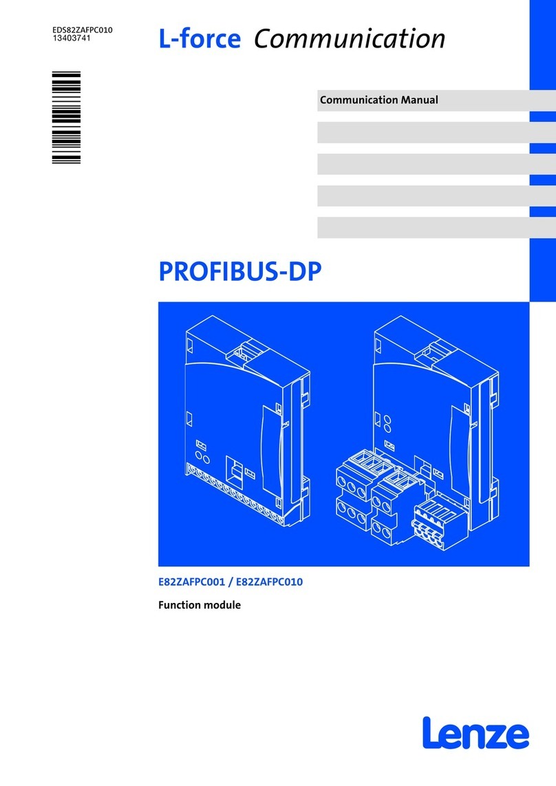 Lenze L-force PROFIBUS-DP Communications manual