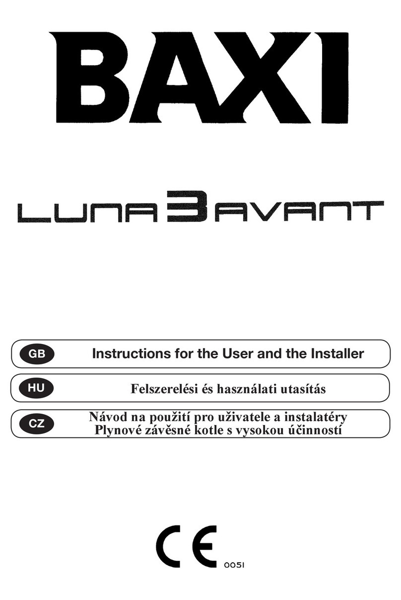 Baxi Luna 3 Avant Series Instruction Manual