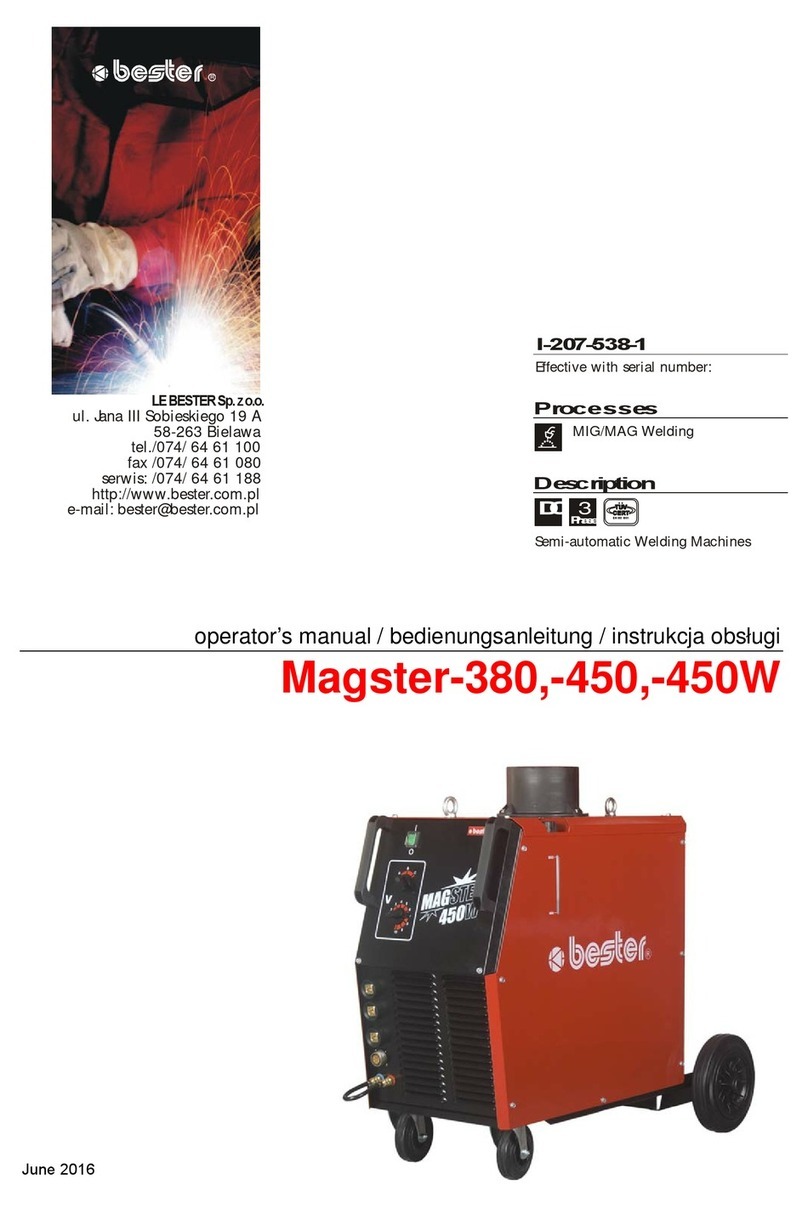 bester Magster Series Operator's manual