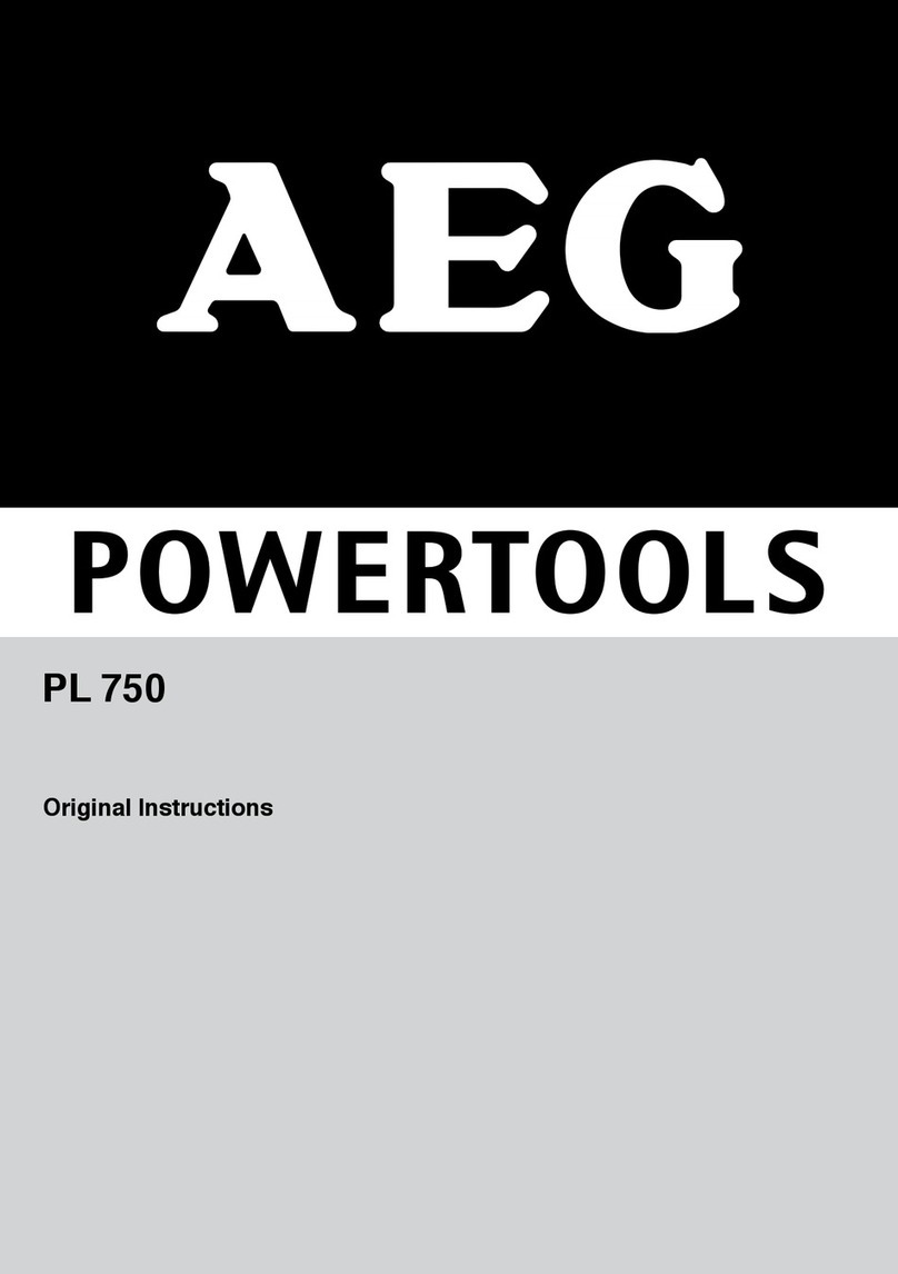 AEG PL 750 User manual