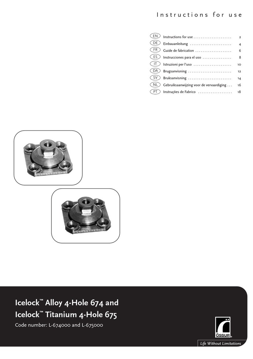 Ossur Icelock Alloy 4-Hole 674 Instructions for use
