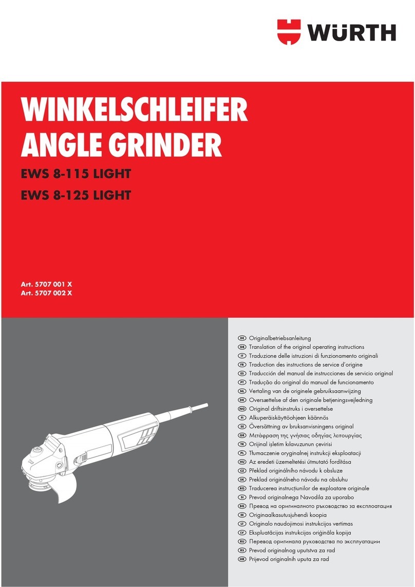 Würth EWS 8-115 Light Quick guide