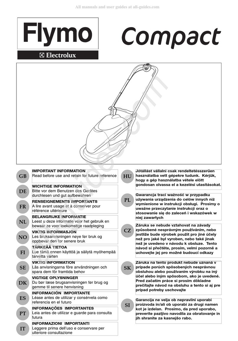 Electrolux Flymo Compact 300 manual