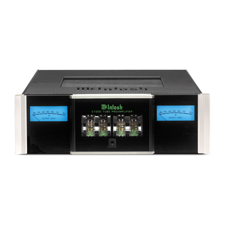 McIntosh C1000T - SERVICE Instruction manual