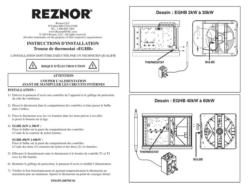 Reznor EGHB Series Instructions & installation Reznor EGHB Series Instructions & installation