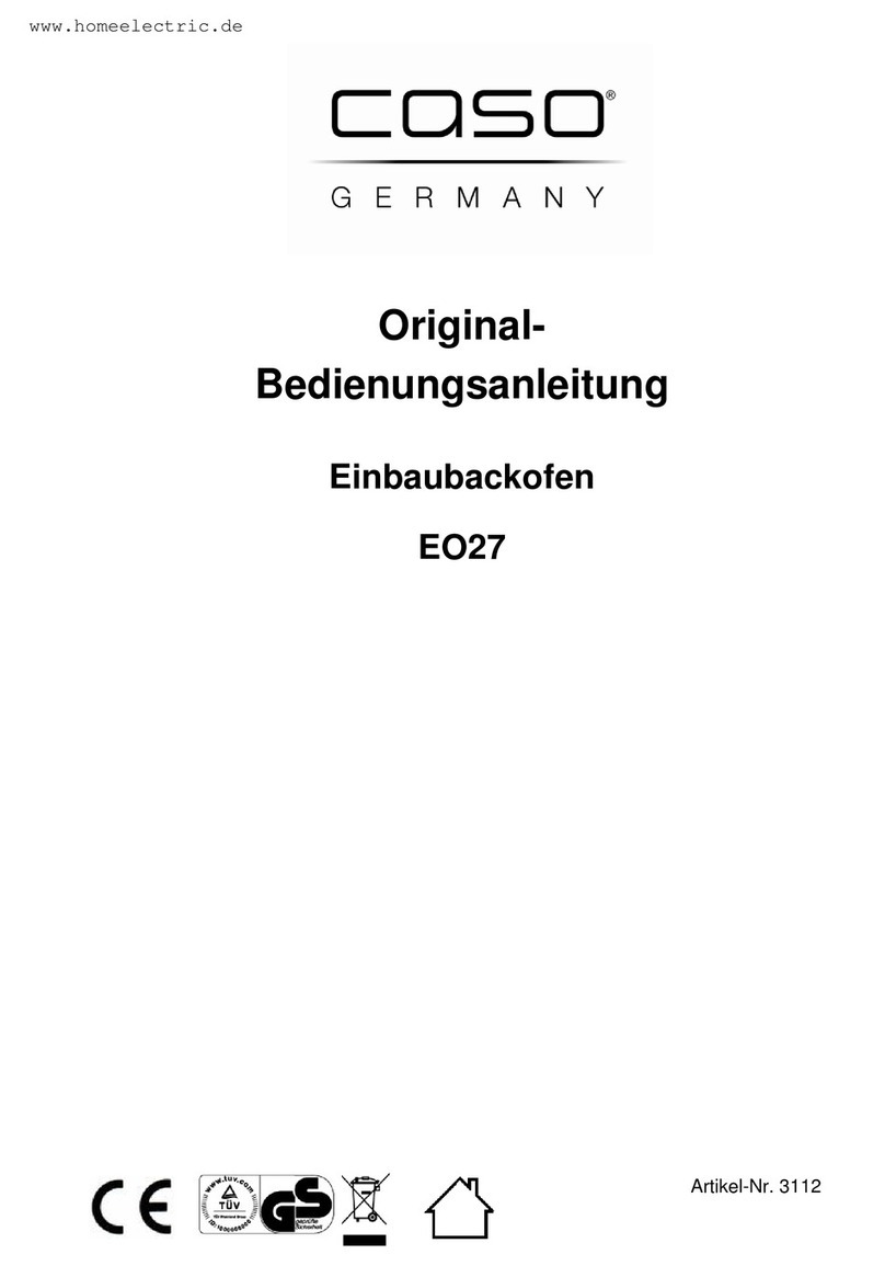 Caso EO 27 operating manual