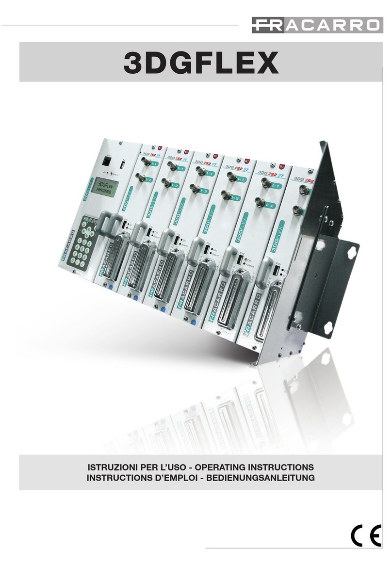 Fracarro 3DGFLEX operating instructions