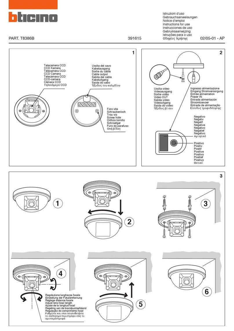 Bticino 391615 Instructions for use
