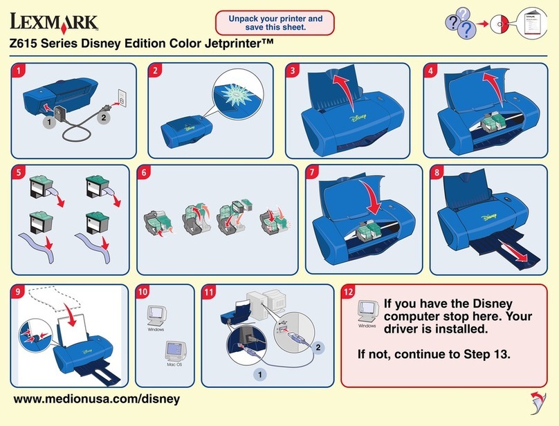 Lexmark Jetprinter Disney Edition Z615 Series User manual