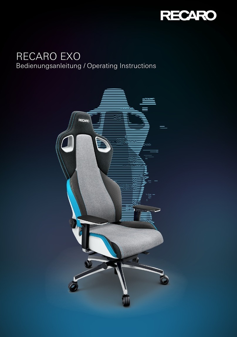 RECARO Exo operating instructions