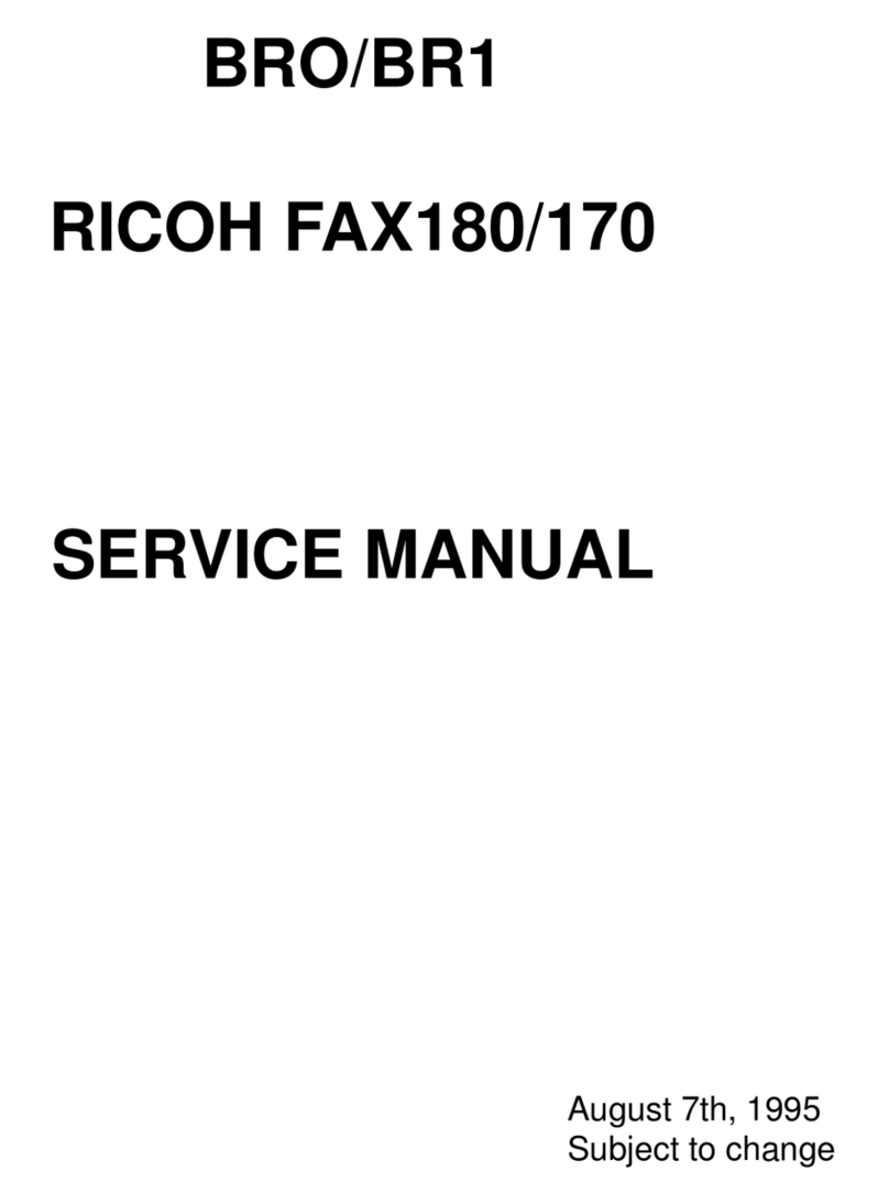 Ricoh fax180 Service manual