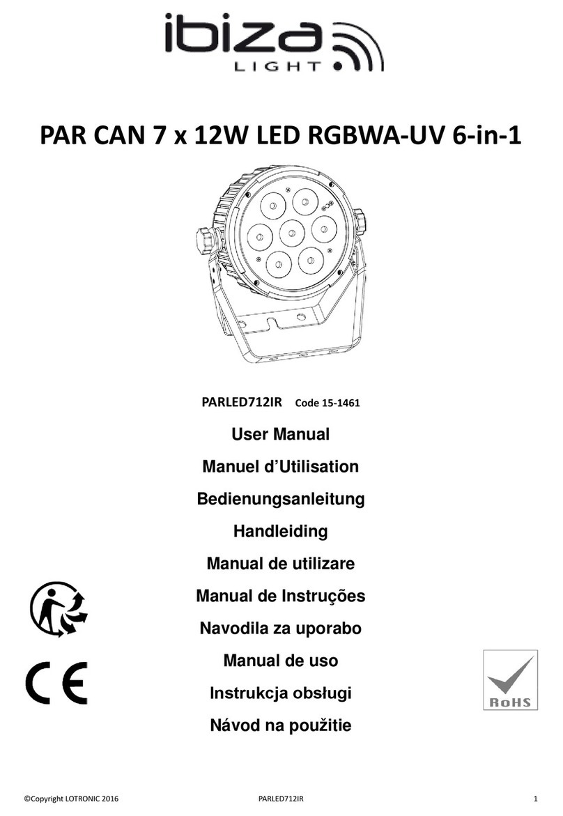 Ibiza PARLED712IR user manual
