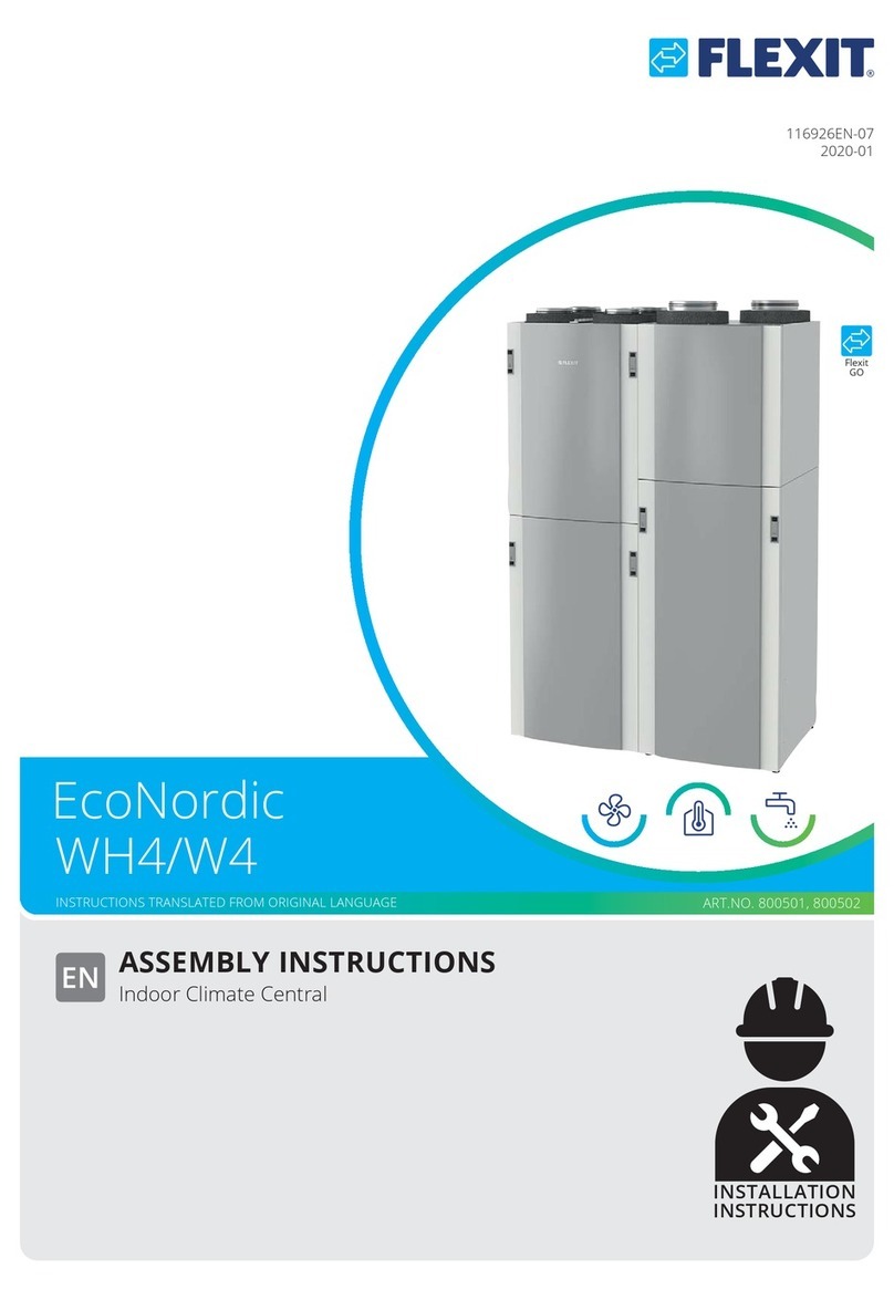 Flexit EcoNordic WH4 Assembly instructions