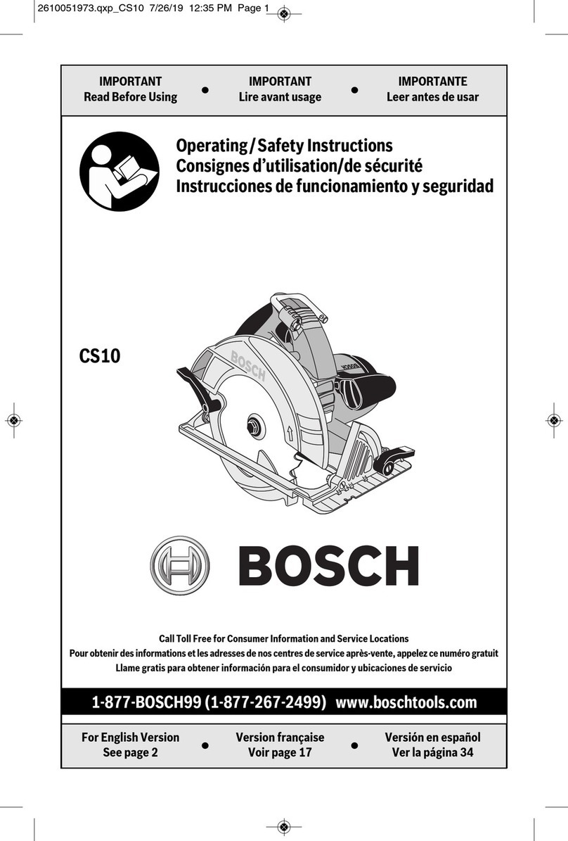Bosch CS10 Assembly instructions