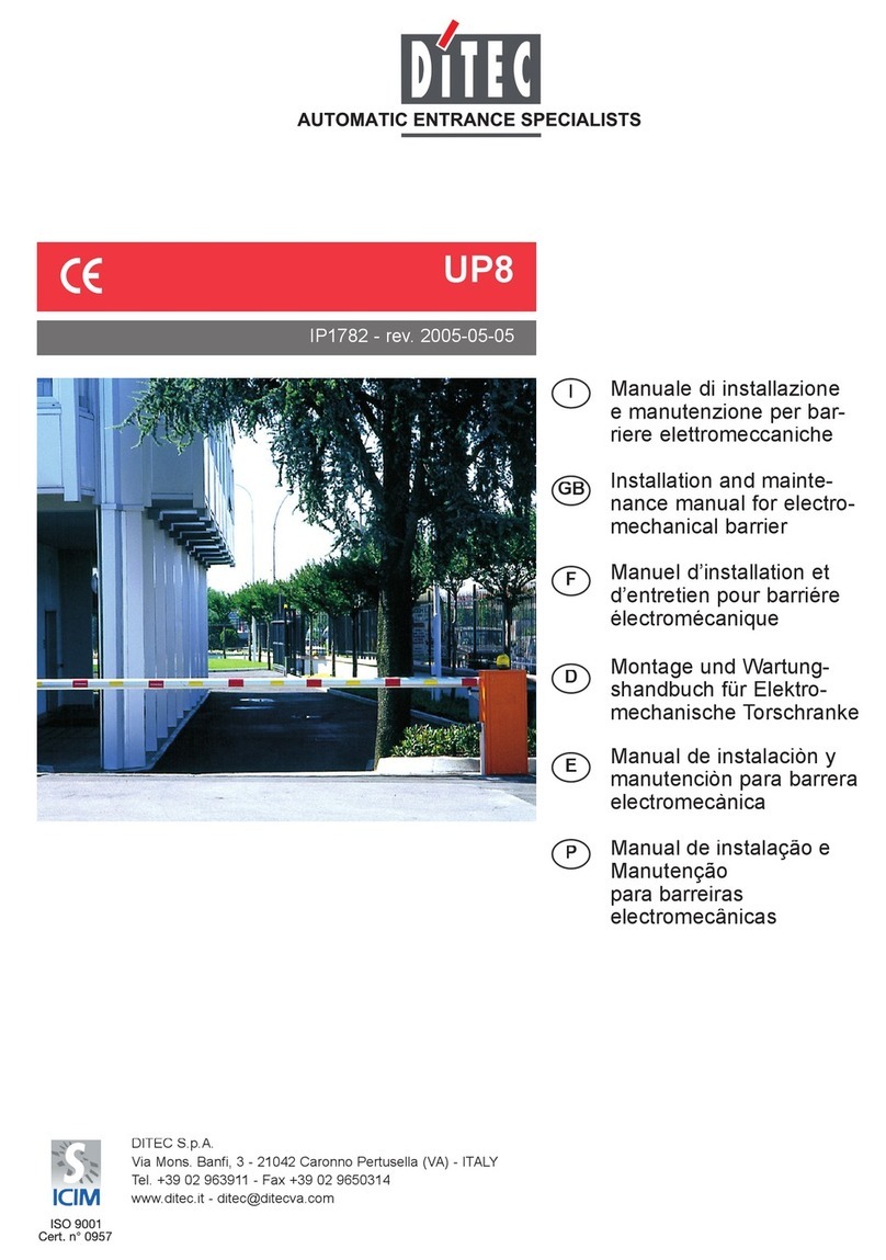 DITEC UP8 Series Manual