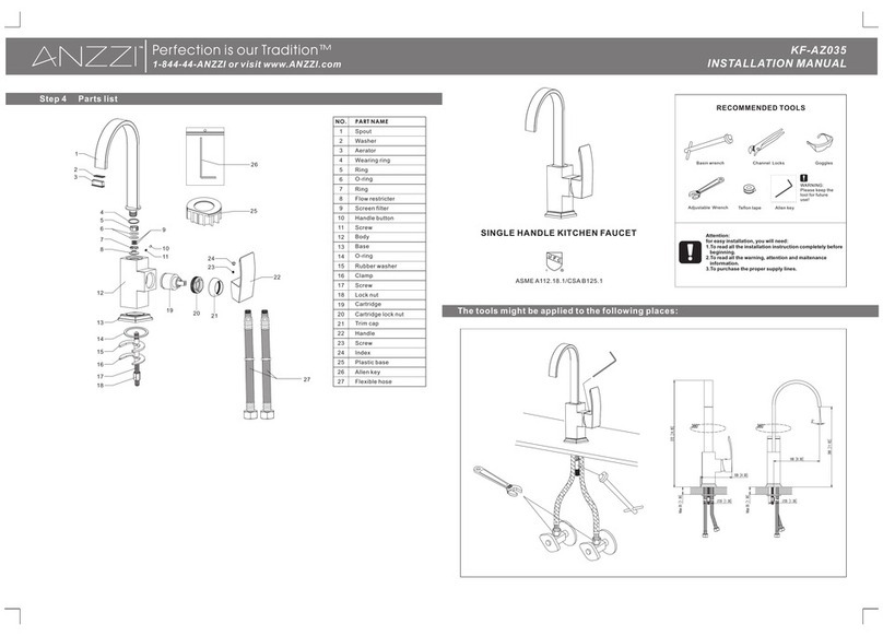 Anzzi KF-AZ035 User manual Anzzi KF-AZ035 User manual