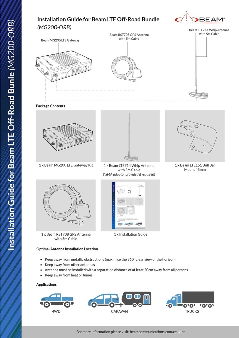 Beam MG200 installation guide